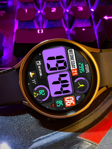 Digital watch face MB356 screenshot 3