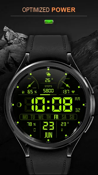 WFP 105 Retro watch face screenshot 7