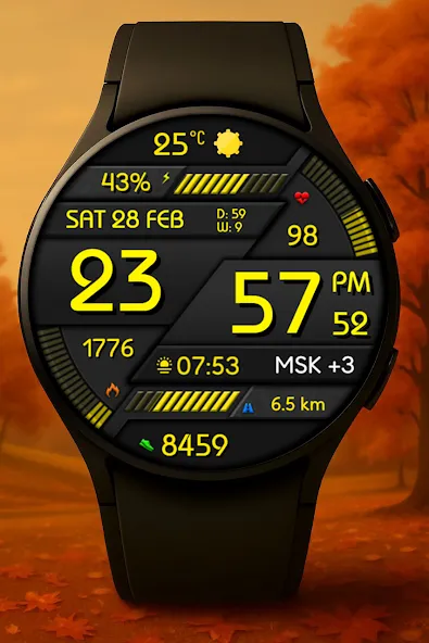 Digital Minimal Watch Face screenshot 4