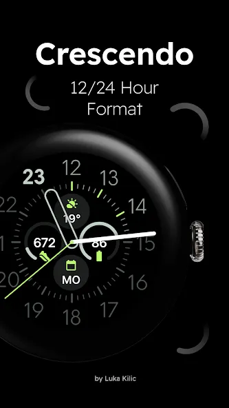 Crescendo - Analog Watch Face screenshot 7