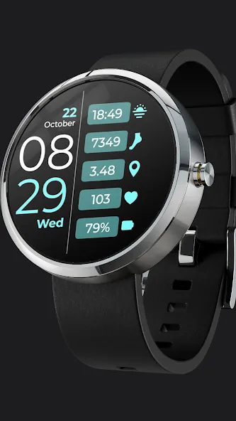 CC Clean 22 Watch Face screenshot 2