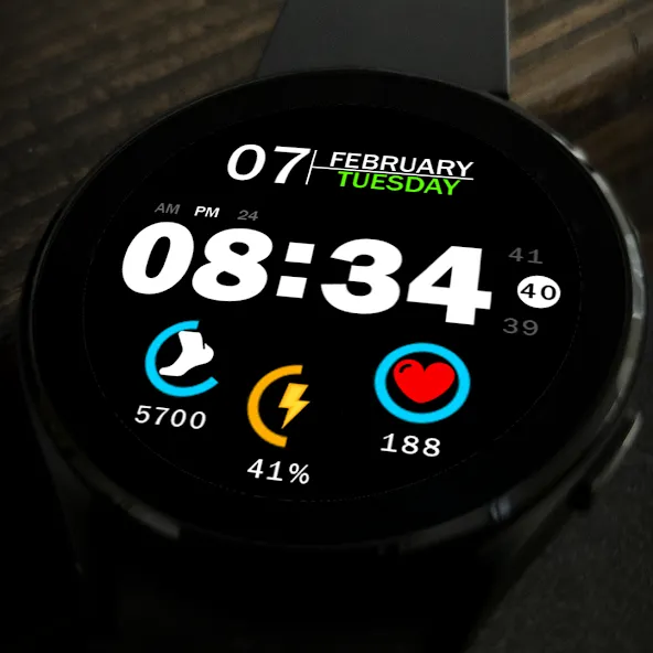 Key019 Digital Watch Face screenshot 8