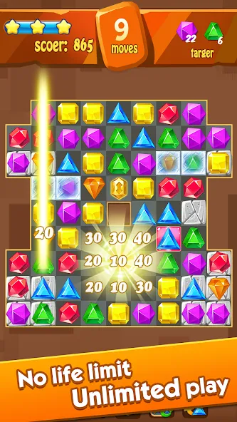Jewels Classic - Crush Jewels screenshot 2