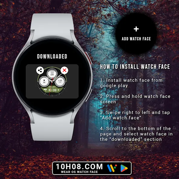 Watch face 10h08.com #117 screenshot 8