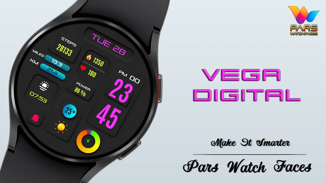 Vega Digital Watch Face screenshot 7