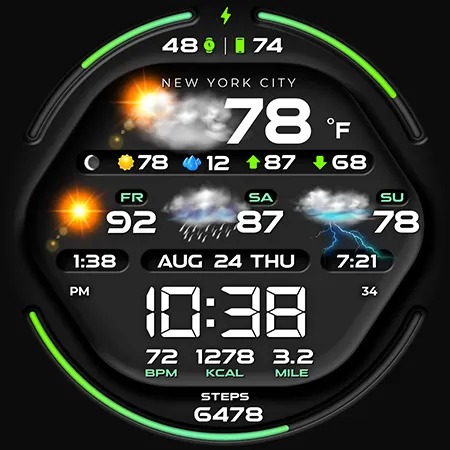 PER58 Weather WatchFaceDigital screenshot 46