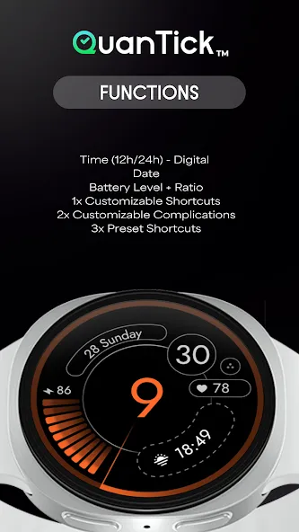 QuanTick 06 - Digital Watch screenshot 3