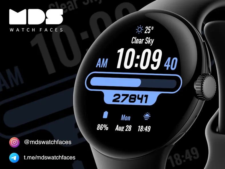 MDS255 - Digital Watch Face screenshot 6