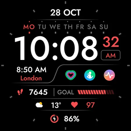 TVV Digital 5 Watch Face screenshot 11