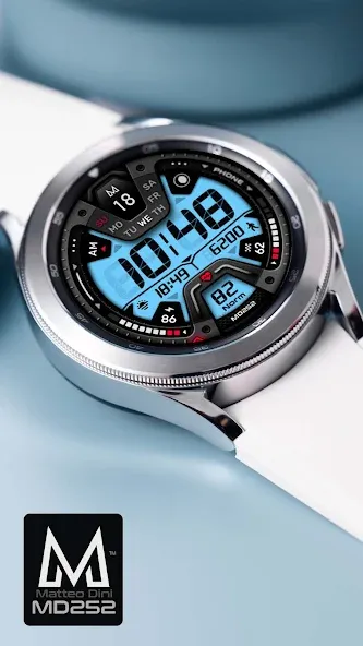 MD252 Digital watch face screenshot 3
