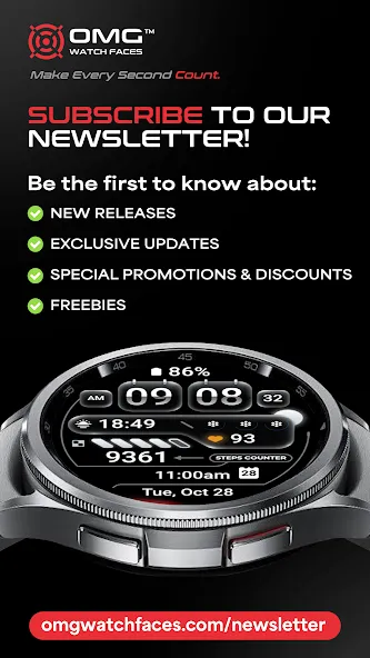 Digital Watch Face - OMG 02 screenshot 8