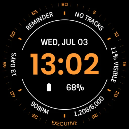 EXD059: Circular Watch Face screenshot 25