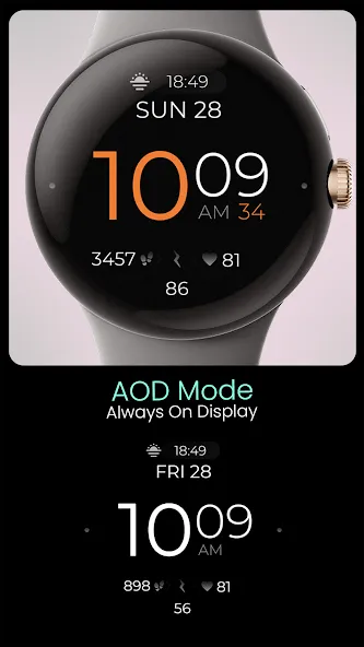 Battery Digital Watch Face screenshot 6
