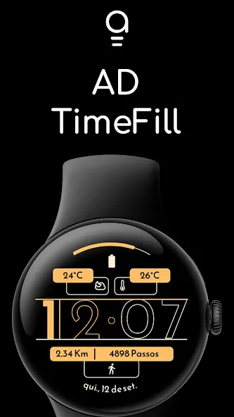 AD TimeFill - Watch Face screenshot 1