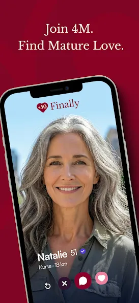 Finally: Mature Dating 50+ screenshot 1