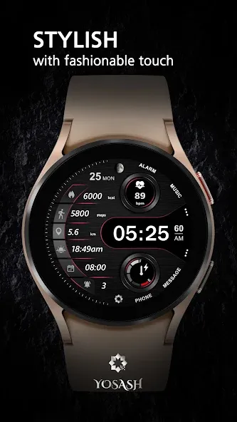A340 Digital Watch Face screenshot 2