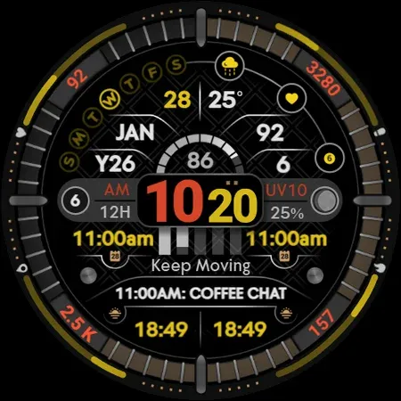Digital Watch Face Infowatch 2 screenshot 18