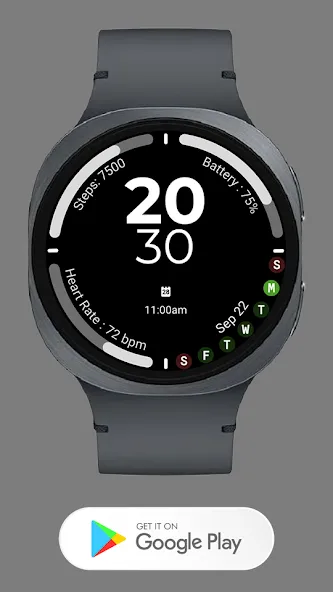 Active Sport Time Watch face screenshot 2