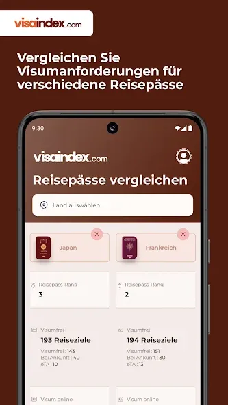 Visa Index screenshot 3