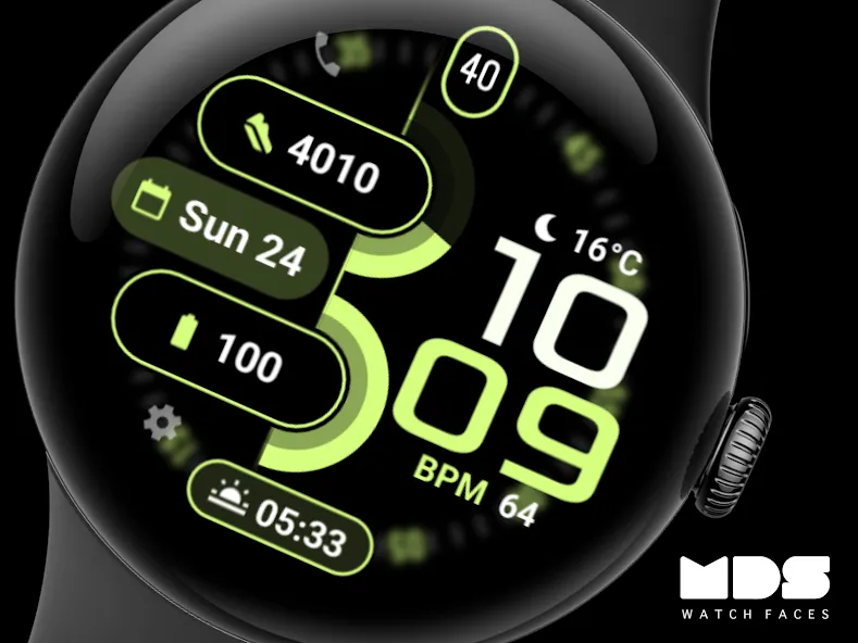 MDS11 Digital Watch Face screenshot 7