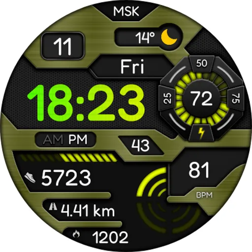Digital Vyzomyk Watch face screenshot 18