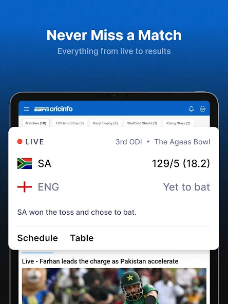 ESPNcricinfo - Live Cricket screenshot 7