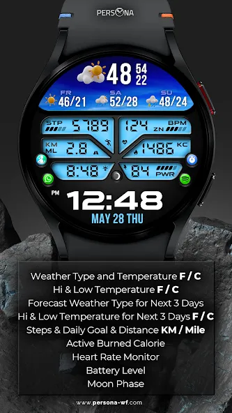 PER46 Digital Watch Face screenshot 34