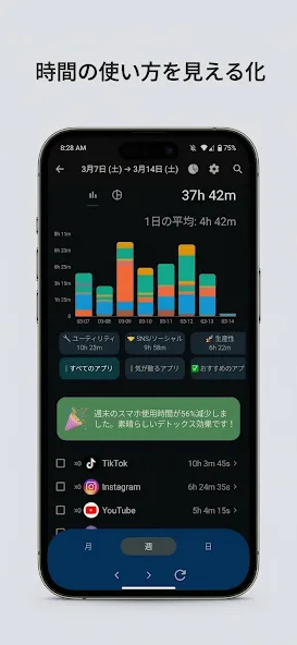 スマホ時間のコントロール screenshot 3