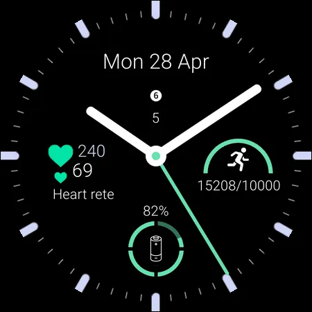 Clear Digits Watch Face screenshot 7