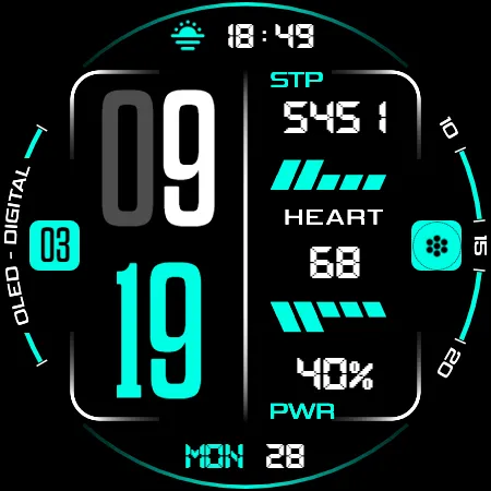Oled - Digital v3 | watch face screenshot 17