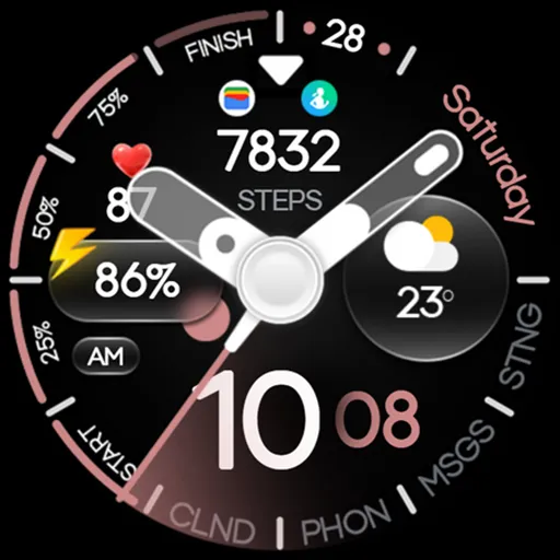 OMG 330 Hybrid Watch Face screenshot 25
