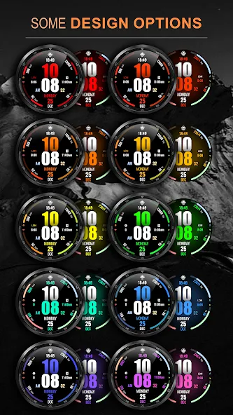 WFP 317 Digital watch face screenshot 2