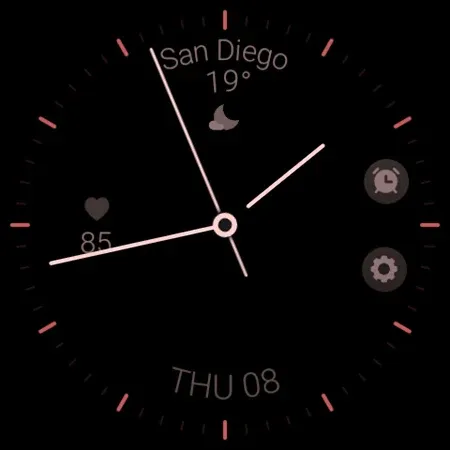 Minimal black v23 watch face screenshot 10