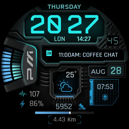 Cyberpunk Neon Watch Face screenshot 17