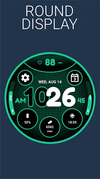 Grid Watch Face by HuskyDEV screenshot 1