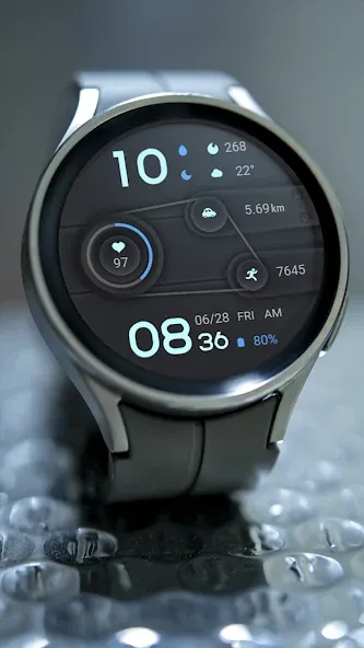 Blue Imitation For Wear OS screenshot 5