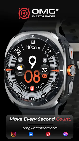 OMG 340 - Minimal Watch Face screenshot 2