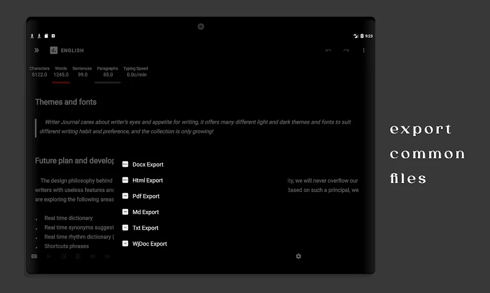 Writer Journal - Text,Note screenshot 14