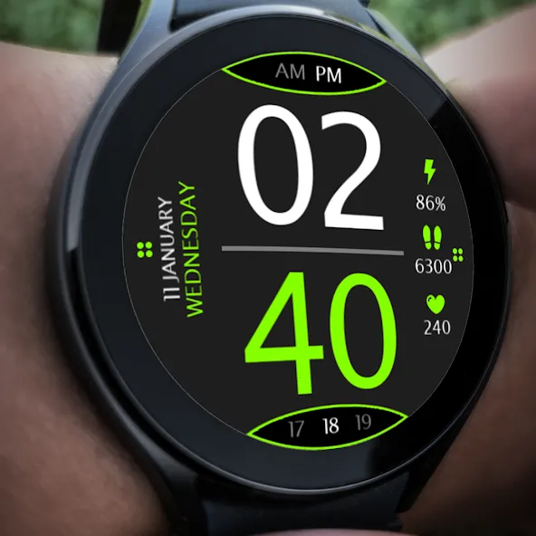 Digital Watch Face Key 016 screenshot 5