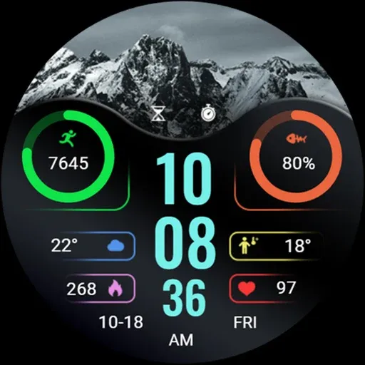 ZKin WatchFace Elegant Weather screenshot 8