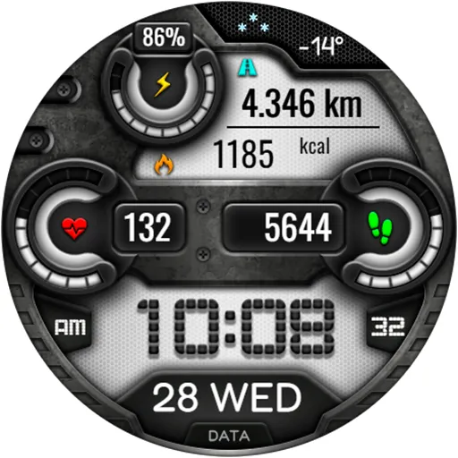 Digital VONTA URX20 Watch face screenshot 15