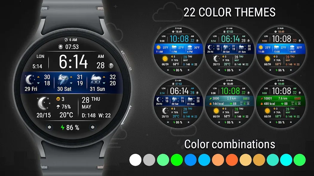 VF03 Weather Inform Watch Face screenshot 4