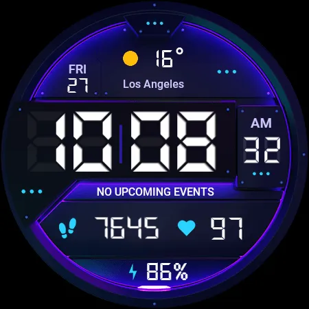 TVV Digital Watch Face screenshot 12