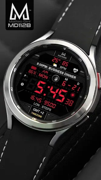 MD112B Digital watch face screenshot 5