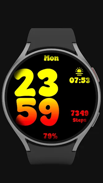 BIG Happy Watch Face screenshot 3