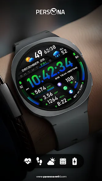 PER49 Digital Watch Face screenshot 8