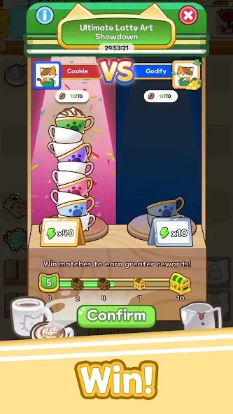 Merge Cat Cafe : Coffee cat screenshot 2