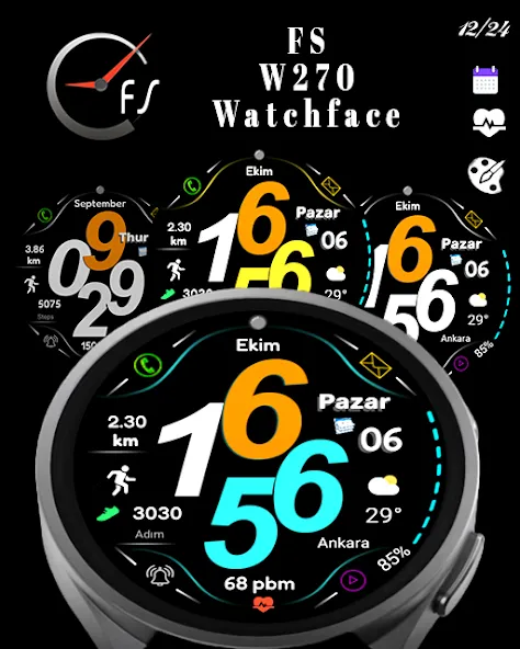FSW270 Digital Watchface screenshot 7