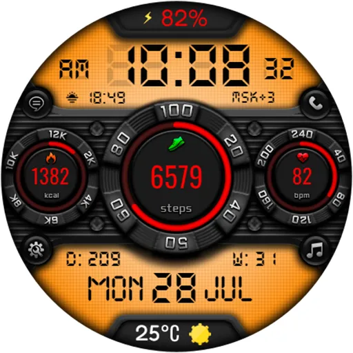 DIGI SPONIDY CTS38 Watch face screenshot 18
