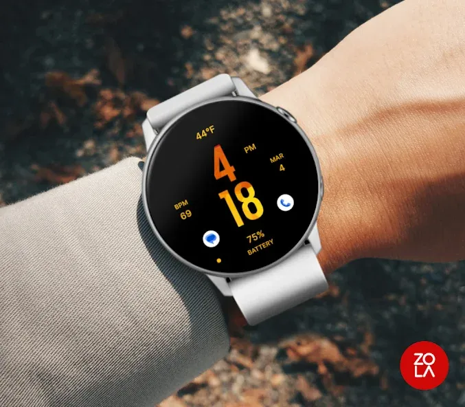 Flat Sunset Watch Face screenshot 3